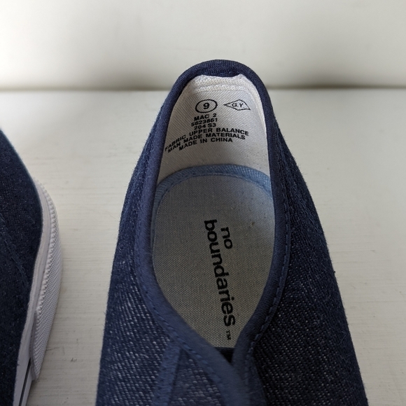 No Boundaries Y2K Platform Denim Low Top Sneakers - Picture 7 of 7